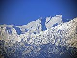 Mustang 03 01 Annapurna East, Annapurna Central, and Annapurna Main From Geiling Early Morning My favourite view of Annapurna in Upper Mustang is from Geiling. Here is a close up of Annapurna�s East (8026m), Annapurna Central (8051m) and Annapurna (8091m) Main summits in the early morning. In front is the Grande Barriere.